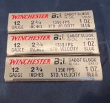 (3) Winchester BRI 12ga Sabot Slugs