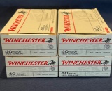 (4) Winchester .40 S&W 165gr FMJ