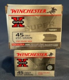 (2) Winchester Super X .45 Colt