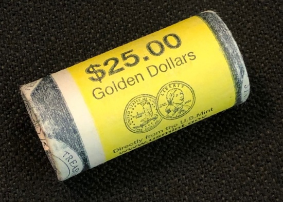 Roll of (25) 2000-P Sacagawea $1 Coins -- Uncirculated