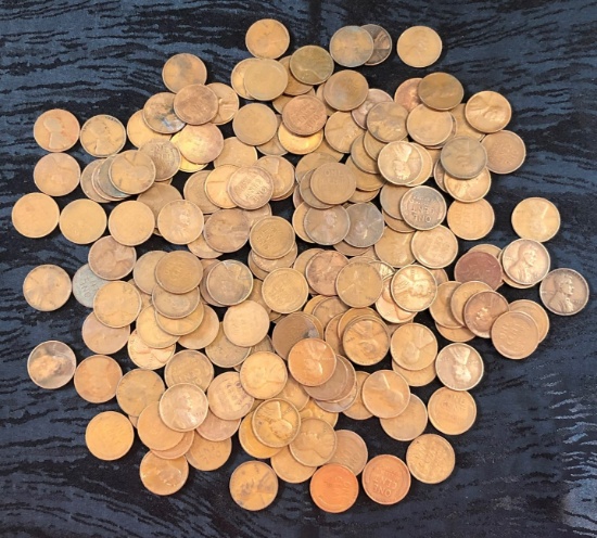 (180) 1920's Lincoln Wheat Cents