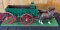 HAND CRAFTED - WOODEN HIGH WHEELED WAGON w/ TEAM