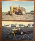(2) MINNEAPOLIS-MOLINE ADVERTISING POSTCARDS -- FEATURING THE M-602 TRACTOR