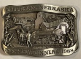 1888-1988 EMERSON, NEBRASKA - CENTENNIAL BELT BUCKLE