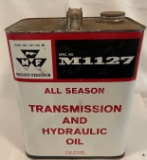 MASSEY-FERGUSON - TRANSMISSION & HYDRAULIC OIL - ADVERTISING TIN