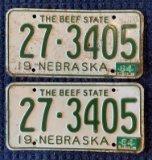 NEBRASKA THE BEEF STATE - LICENSE PLATES