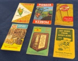 LOT OF (6) ADVERTISING SEED CORN POCKET NOTEBOOKS