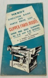 CLIPPER FANNING MILL - DIRECTION BOOK