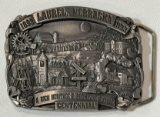 LAUREL, NEBRASKA CENTENNIAL BELT BUCKLE - LIMITED EDITION 45 OF 250