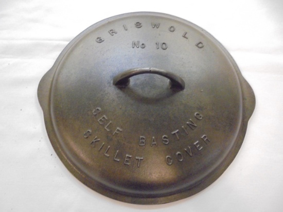 GRISWOLD NO. 10 CAST IRON SKILLET LID