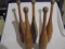 (5) WONDERFUL WOOD JUGGLING PINS 3 TALLER--SELLING 5 TIMES MONEY ON THIS LOT