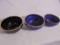 THIS IS A LOT OF 3 STONEWARE BOWLS-2 IN BLUE AND ONE BROWN-(3) TIMES MONEY ON THIS LOT