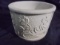 1916 RED WING BUTTER CROCK WITH EMBOSSED FLORAL DESIGN