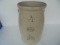 OLD 4 GALLON UNION STONEWARE RED WING BUTTER CHURN-BLACK LETTERING & LID