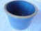 OLD STONEWARE BUTTER CROCK WITH BLUE GLAZE--VERY NICE CONDITION