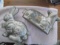 (2) OLD CAST ALUMINUM CAKE MOLD - RABBIT AND LAMB- 2 TIMES MONEY