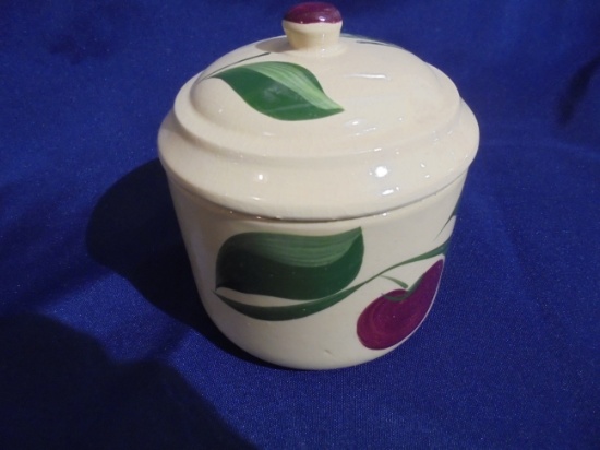 RARE WATT "GREASE POT WITH LID" AND ADVERTISING FROM ROCK RAPIDS