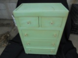 HOME MADE WOOD CHEST WITH 5 DRAWERS-GREAT PRIMITIVE
