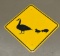 Metal Goose Crossing Sign
