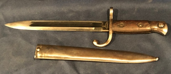 Early "Sanderson Brothers & Newbould" Bayonet with Sheath