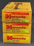 (3) Hornady .243 Win