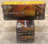 (3) Boxes of Federal Fusion .223 Remington - 62 Gr. Bonded Soft Point