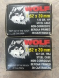(2) Boxes of Wolf 7.62x39mm