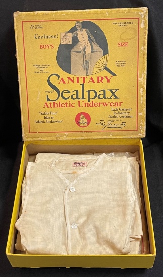 1912 - "SEALPAX ATHLETIC UNDERWEAR " BOY'S SIZED - NEW IN BOX