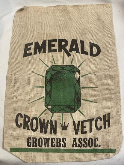 EMERALD CROWN VETCH - CLOTH SEED SACK