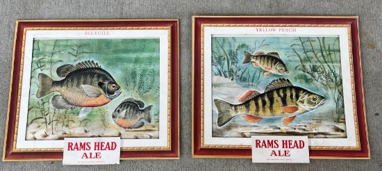 "RAMS HEAD ALE" - STORE DISPLAYS - VALLEY FORGE BREWING CO.