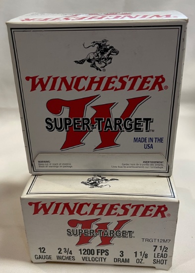 (2) Boxes of Winchester Super Target - 12 Guage - 2 3/4 Inch