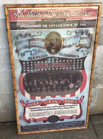 Jack Daniels "Original Silver Cornet Band - July 4, 1908" Poster