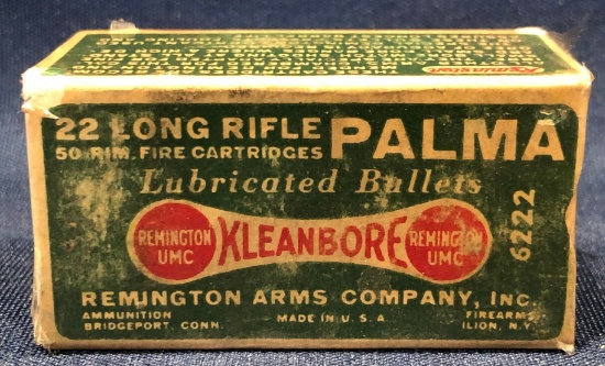 Remington UMC 22 Long Rifle "Palma" Kleanbore
