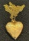 14K Gold Filled Heart Locket with Goldtone Chain Necklace