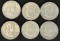 (6) Franklin Silver Half Dollars - All Denver Minted