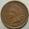 1867/67 Indian Head Cent - Repunched Date