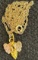 10K Gold Leaf Design Charm and Chain