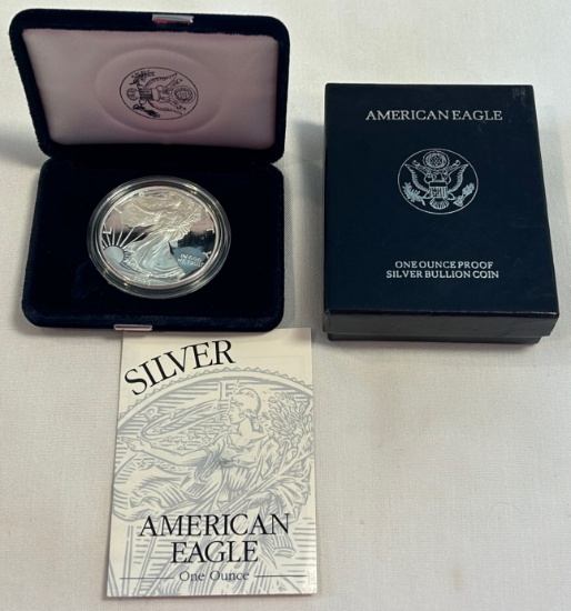 1994-P Proof American Silver Eagle with Box & COA