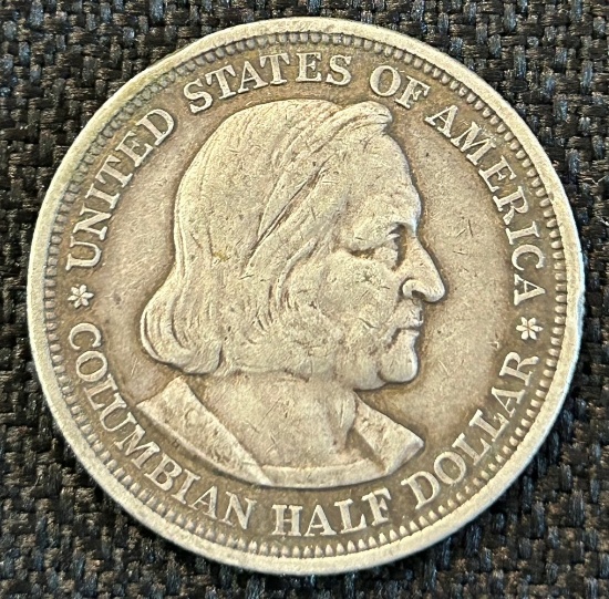 1893 Columbian Exposition US Commemorative Silver Half Dollar