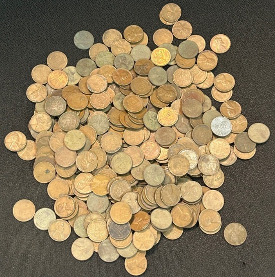 Approx. (350) United States Lincoln Wheat Cents