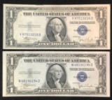 (2) 1935-C $1 Silver Certificates - Great Condition!