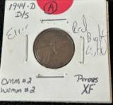 1944-D/S Lincoln Wheat Cent FS-512 OMM#2