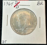 1964-D/D Kennedy Silver Half Dollar - BU