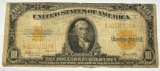 1922 United States $10 Gold Certificate - Fr. 1173