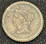 1850 United States Braided Hair Large Cent