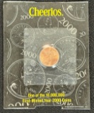 2000 Lincoln Memorial Cent - Cheerios Packaged