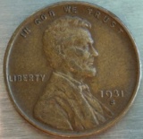 1931-S Lincoln Wheat Cent -- Low Mintage!