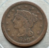 1850 United States Braided Hair Large Cent