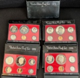 (5) United States Proof Sets -- 1974-1975-1976-1978-1979