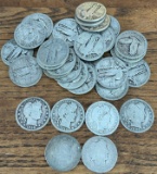 (36) Silver Quarters -- Barber & Standing Liberty